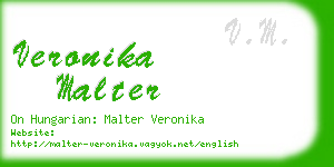 veronika malter business card